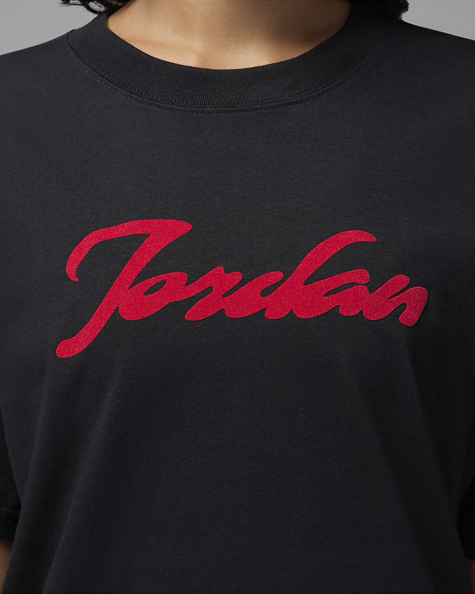 Red and black nike shirt womens hotsell